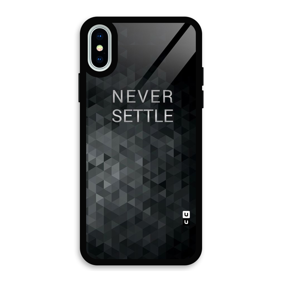 Abstract No Settle Glass Back Case for iPhone XS