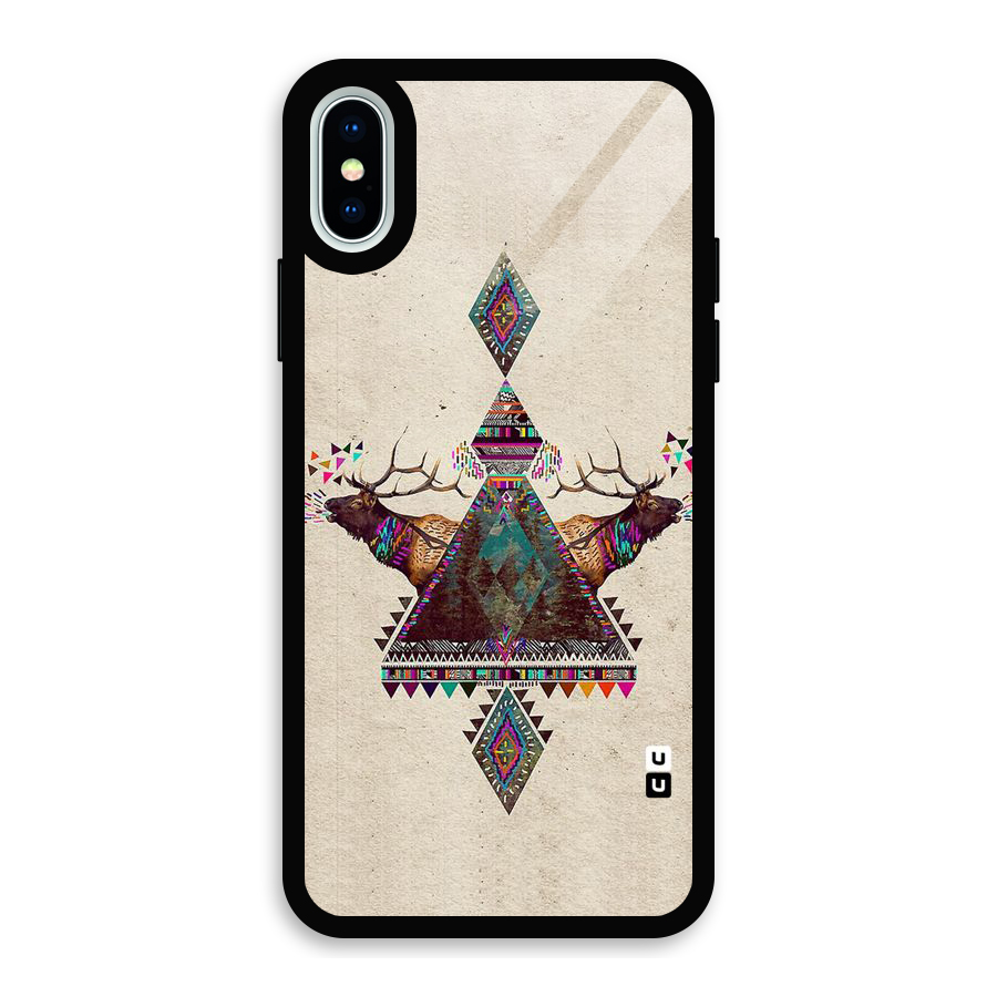 Aesthetic Bull Glass Back Case for iPhone XS