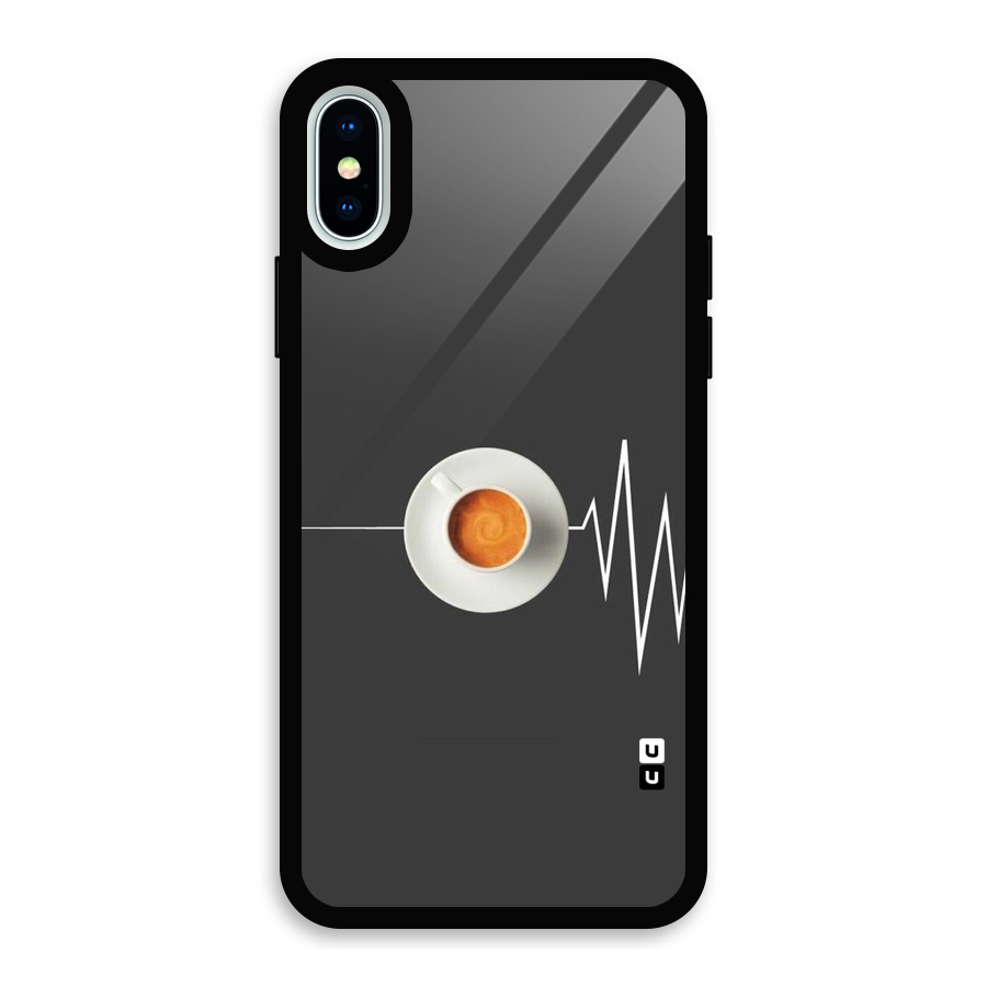 After Coffee Glass Back Case for iPhone XS