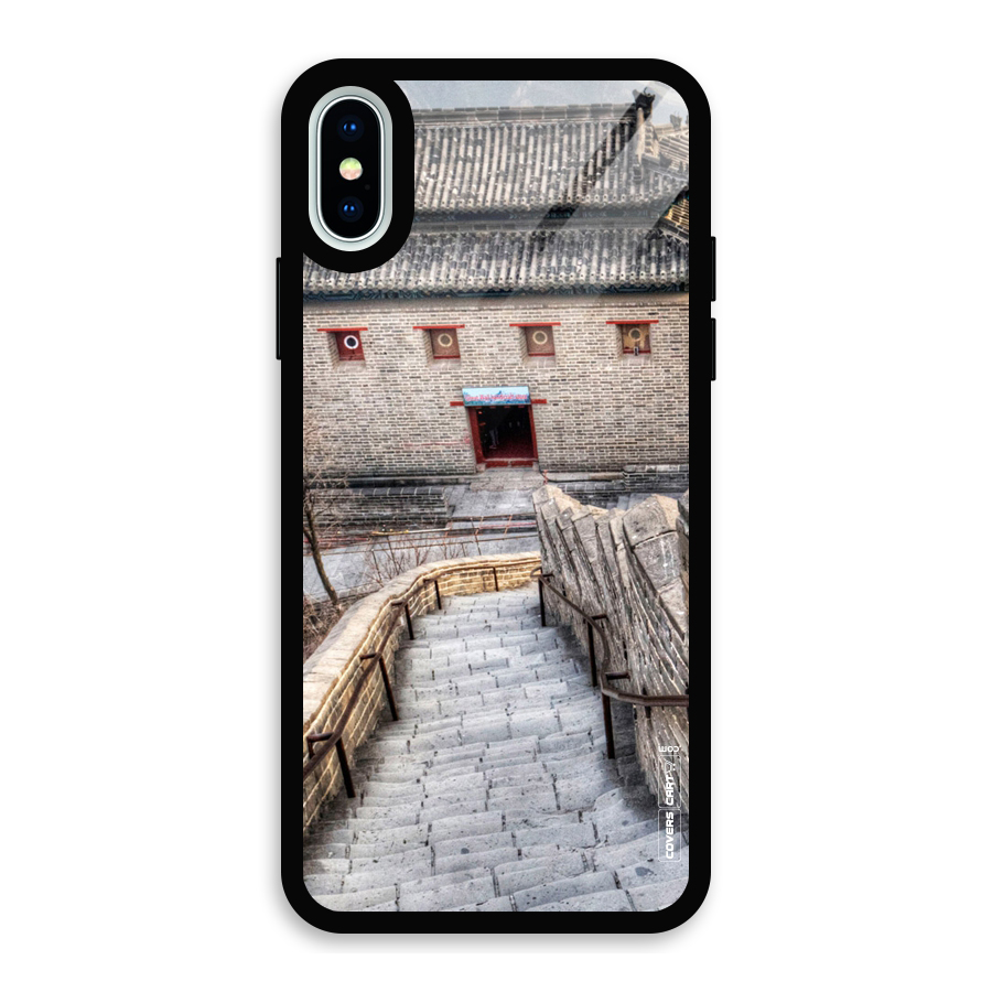 Ancient Strairs Glass Back Case for iPhone XS