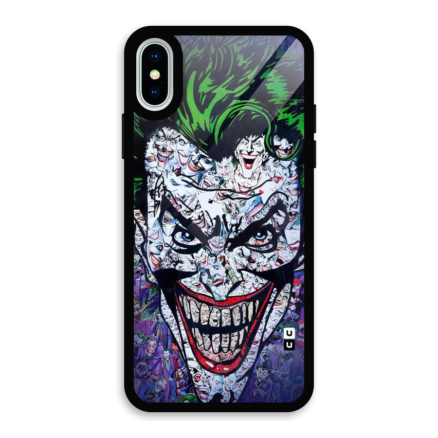Art Face Glass Back Case for iPhone XS