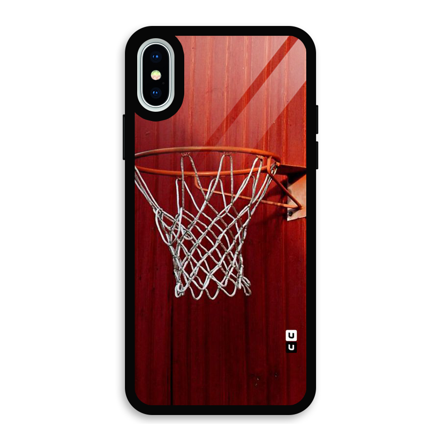 Basket Red Glass Back Case for iPhone XS