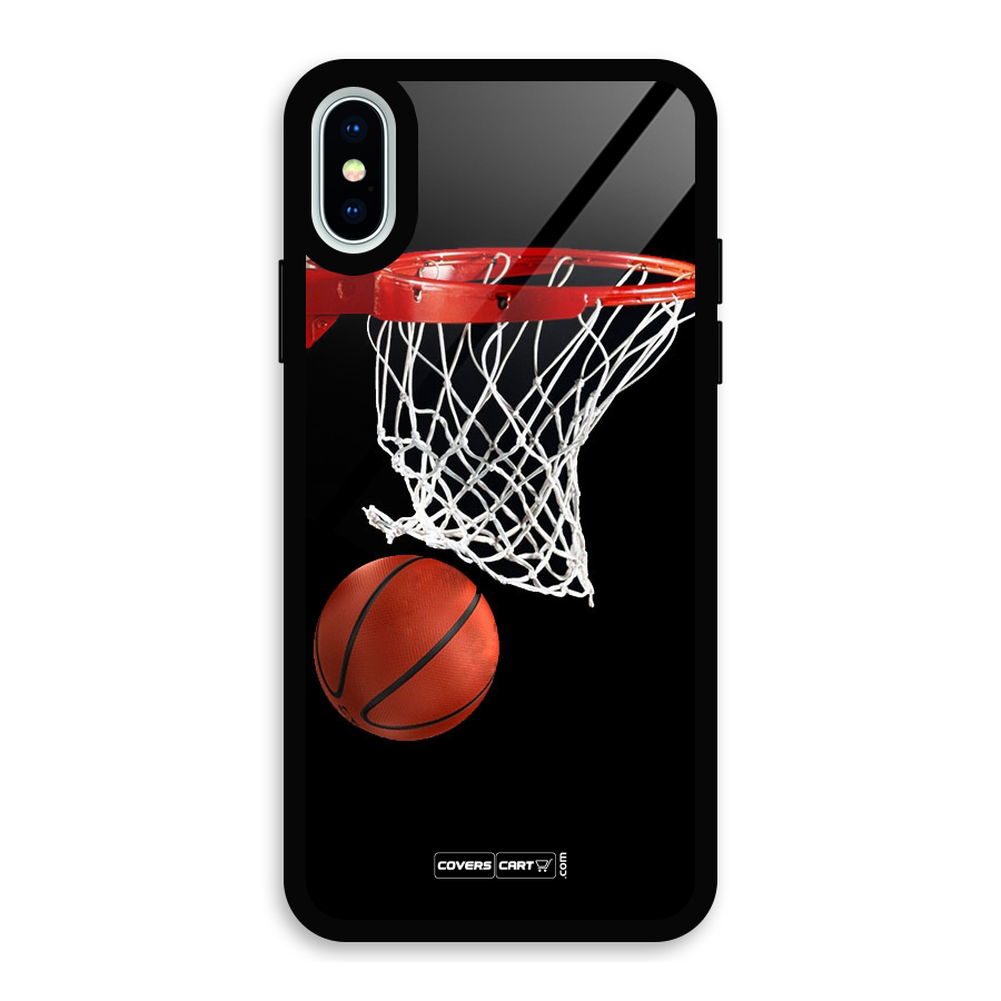 Basketball Glass Back Case for iPhone XS