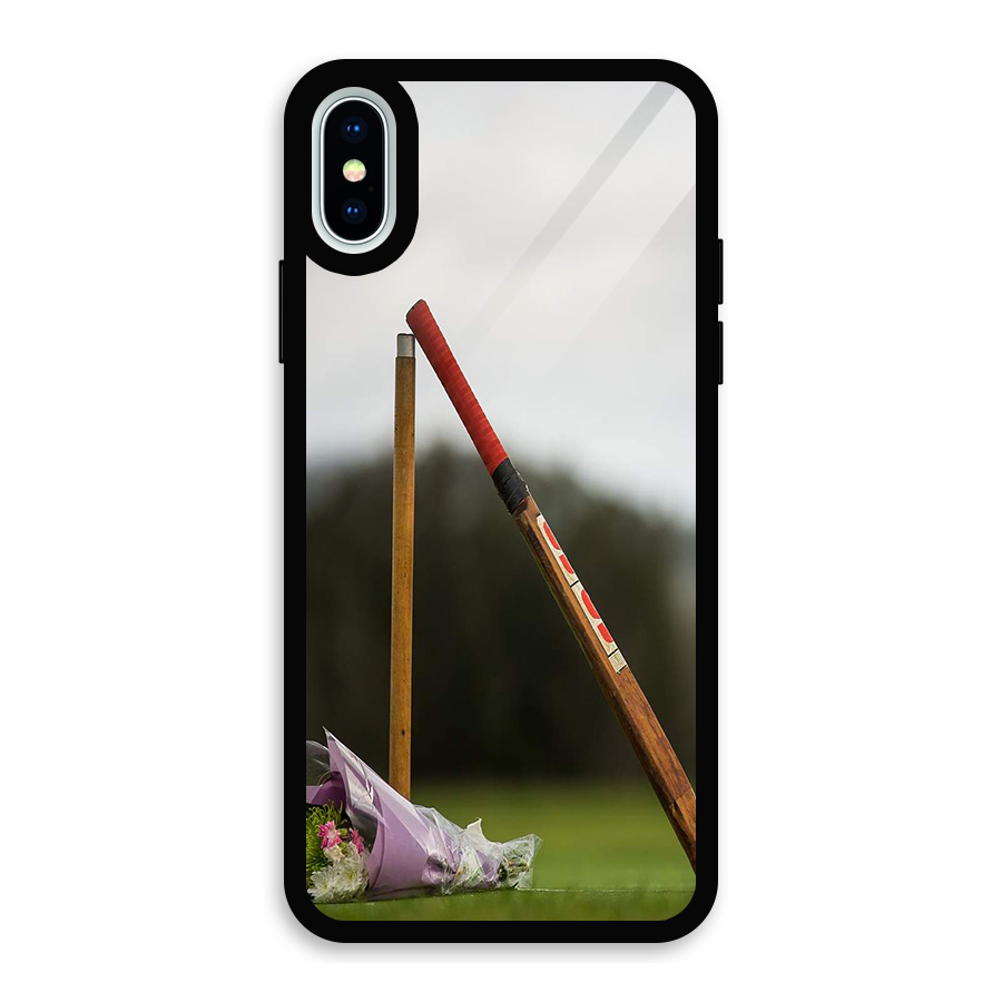 Bat Wicket Glass Back Case for iPhone XS