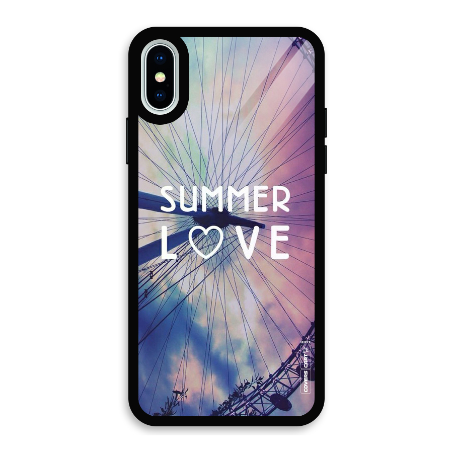 Beach Dreams Glass Back Case for iPhone XS