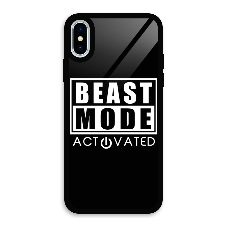 Beast Mode Activated Glass Back Case for iPhone XS
