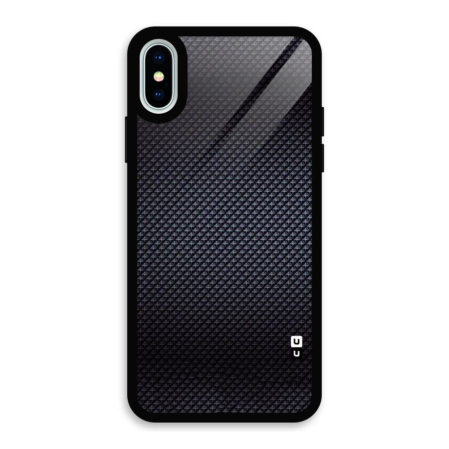 Black Diamond Glass Back Case for iPhone XS