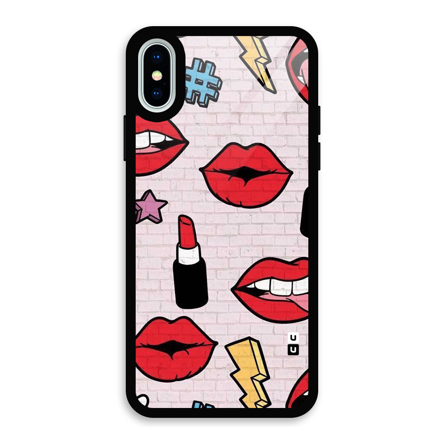 Bold Red Glass Back Case for iPhone XS