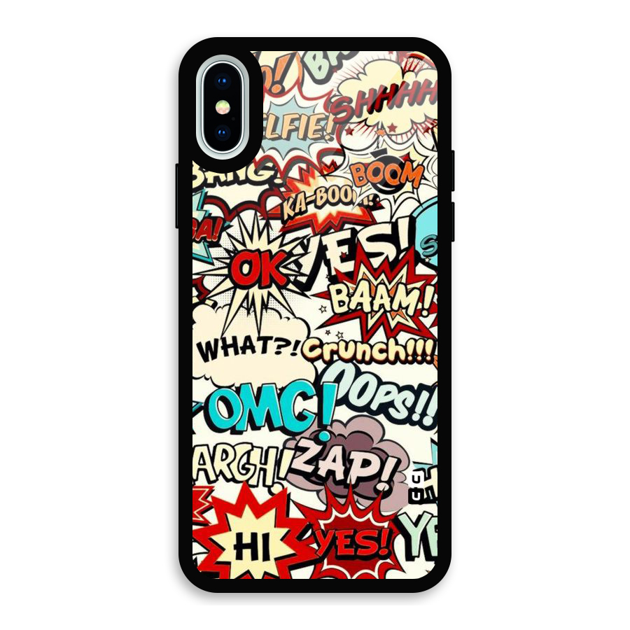 Boom Zap Glass Back Case for iPhone XS