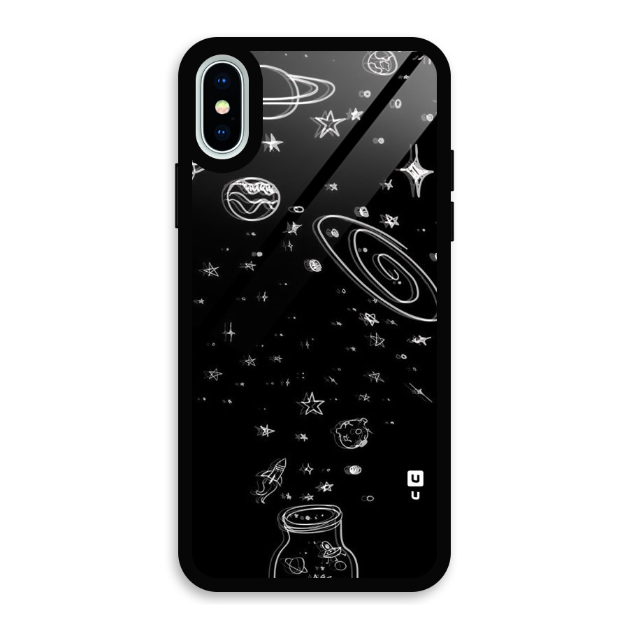 Bottle Of Stars Glass Back Case for iPhone XS