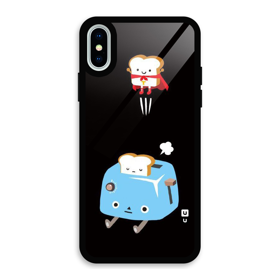 Bread Toast Glass Back Case for iPhone XS