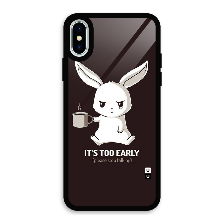 Bunny Early Glass Back Case for iPhone XS