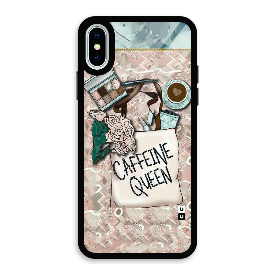 Caffeine Queen Glass Back Case for iPhone XS