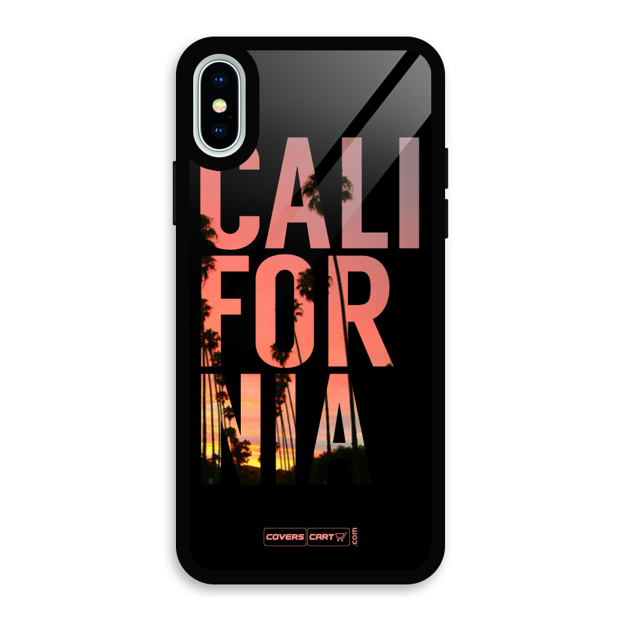 California Glass Back Case for iPhone XS