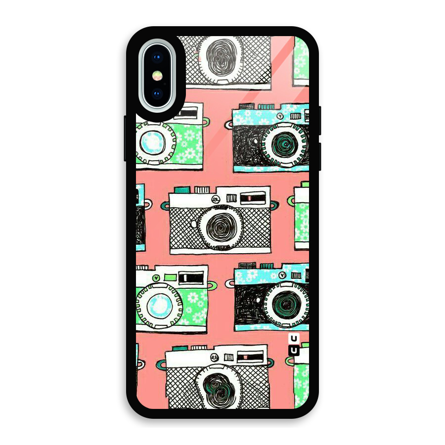 Cam Art Loving Glass Back Case for iPhone XS