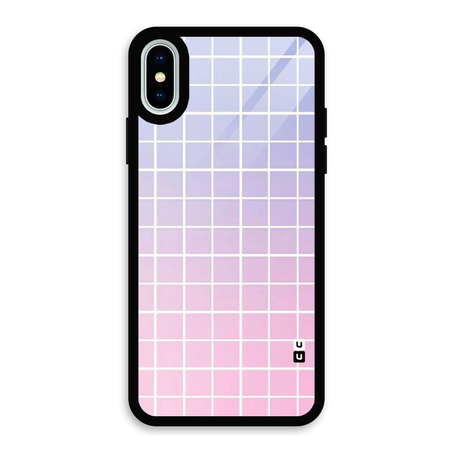 Check Shades Glass Back Case for iPhone XS
