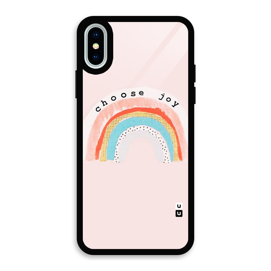 Choose Joy Glass Back Case for iPhone XS