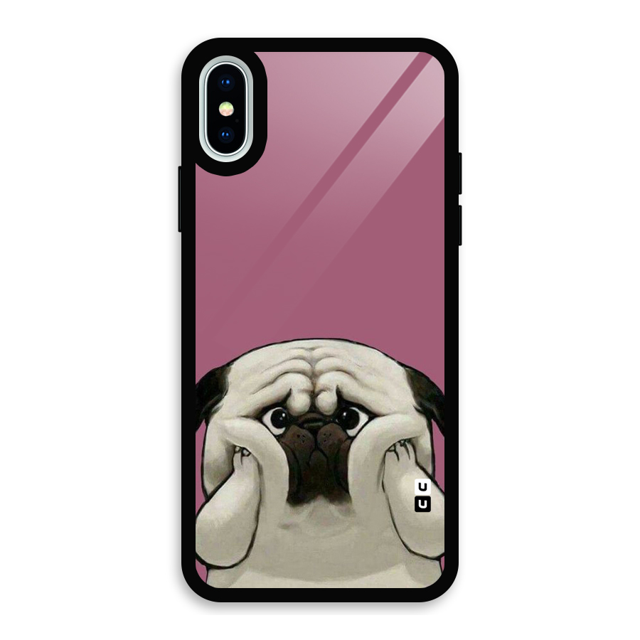Chubby Doggo Glass Back Case for iPhone XS