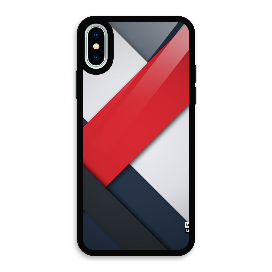 Classic Bold Glass Back Case for iPhone XS