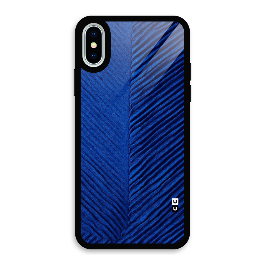 Classy Blues Glass Back Case for iPhone XS