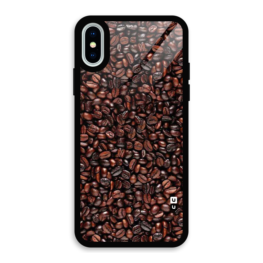 Cocoa Beans Glass Back Case for iPhone XS