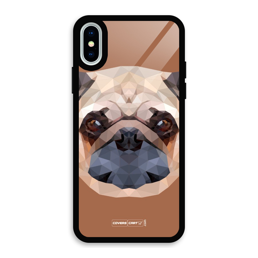 Cute Pug Glass Back Case for iPhone XS
