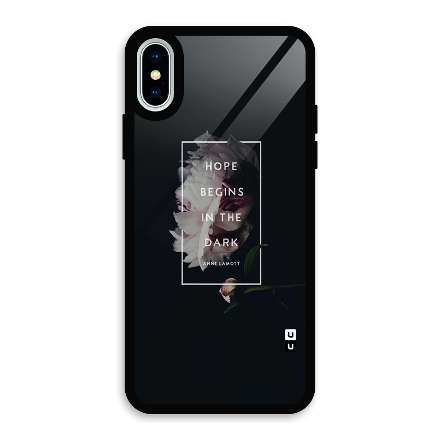 Dark Hope Glass Back Case for iPhone XS