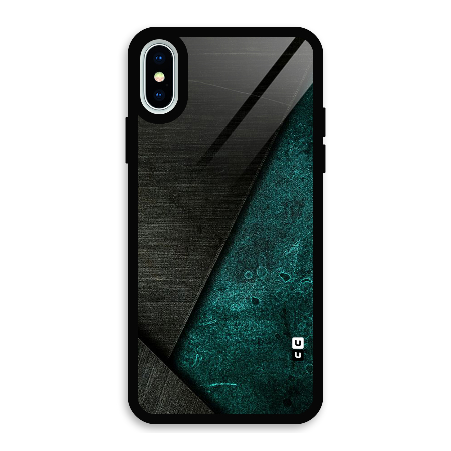 Dark Olive Green Glass Back Case for iPhone XS