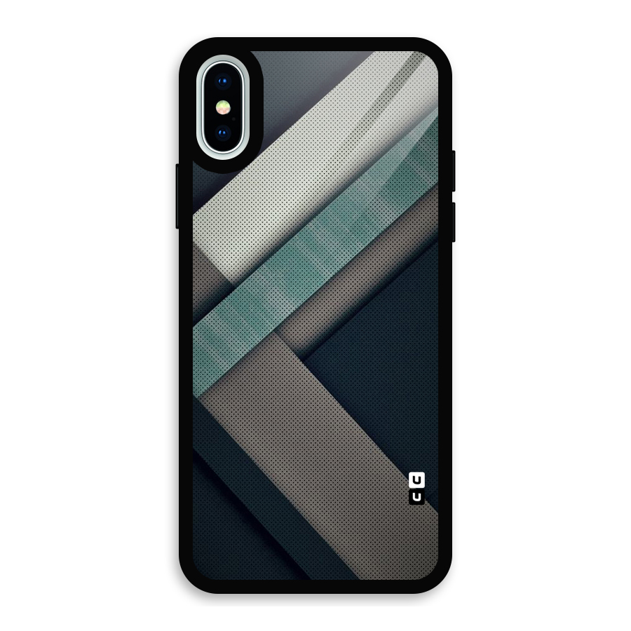 Dark Stripes Glass Back Case for iPhone XS