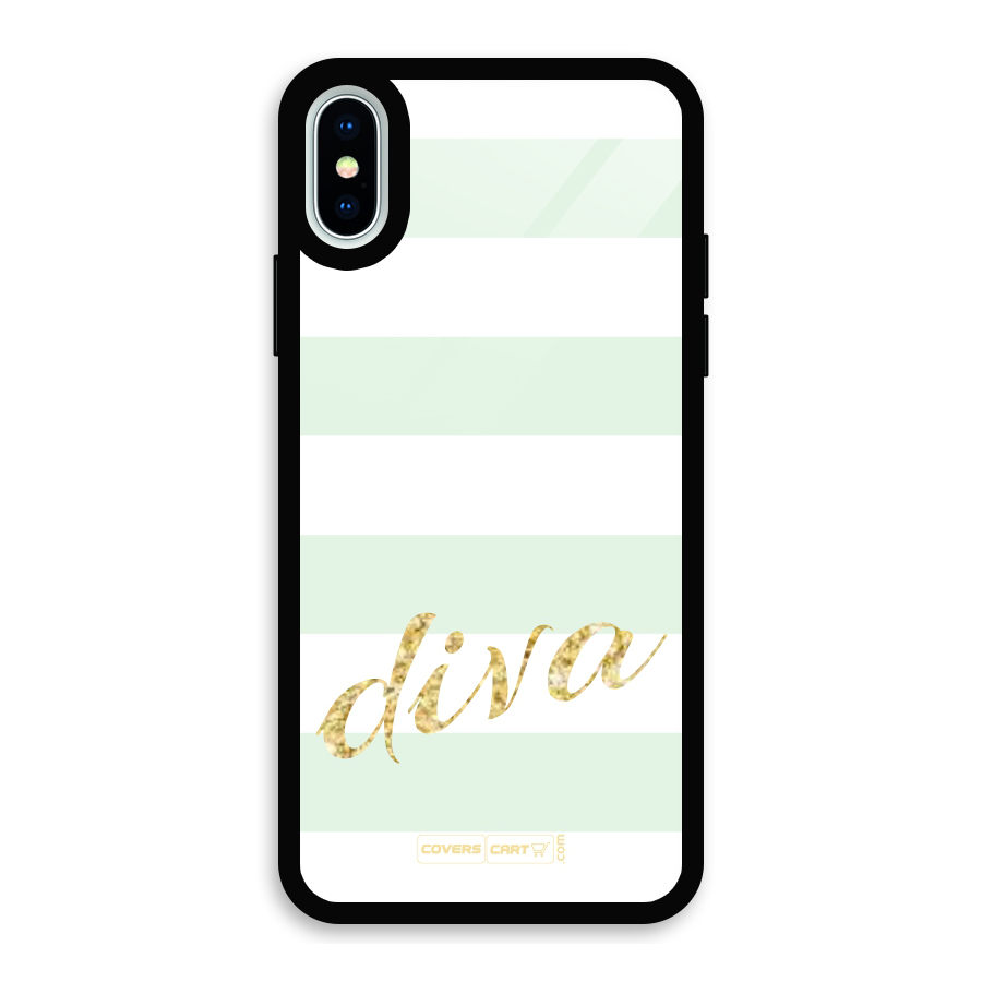 Diva Glass Back Case for iPhone XS