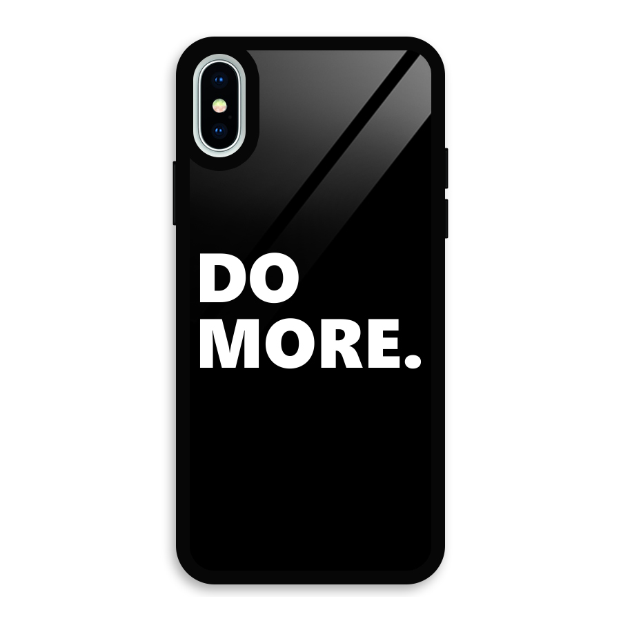 Do More Glass Back Case for iPhone XS