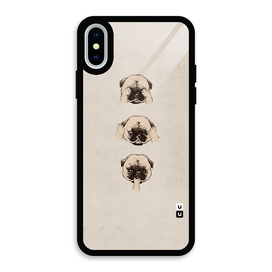 Doggo Moods Glass Back Case for iPhone XS