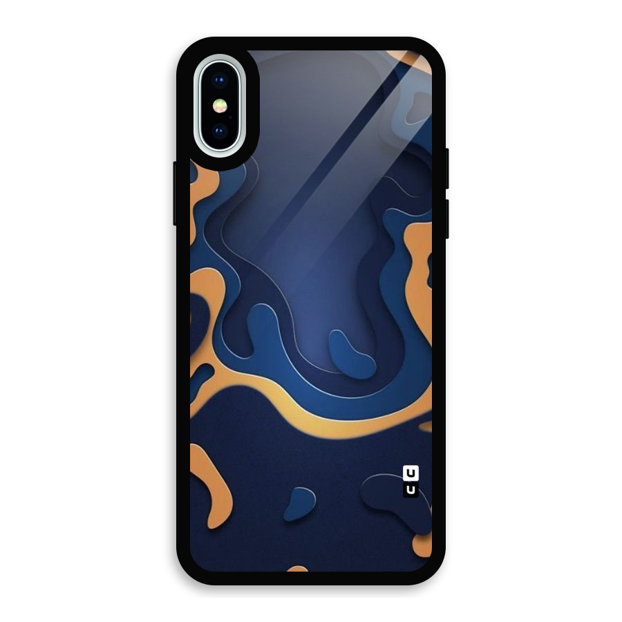 Drops Flow Glass Back Case for iPhone XS