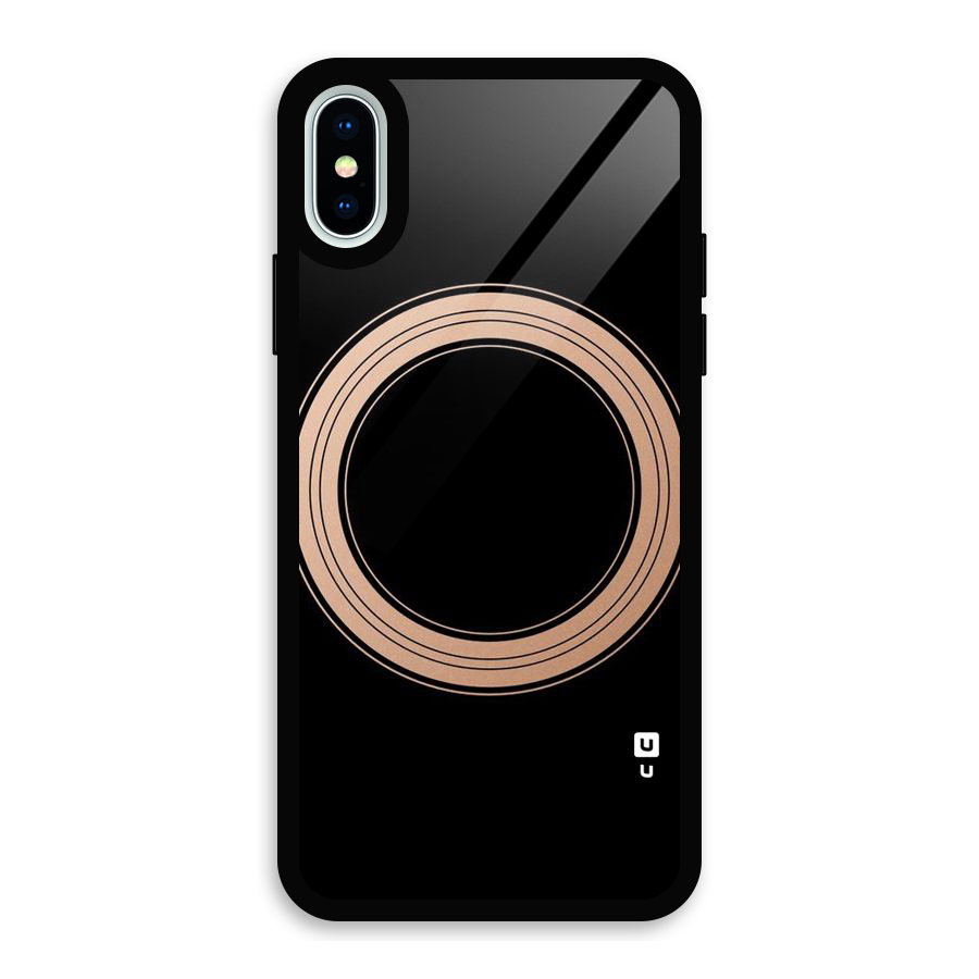 Elite Circle Glass Back Case for iPhone XS