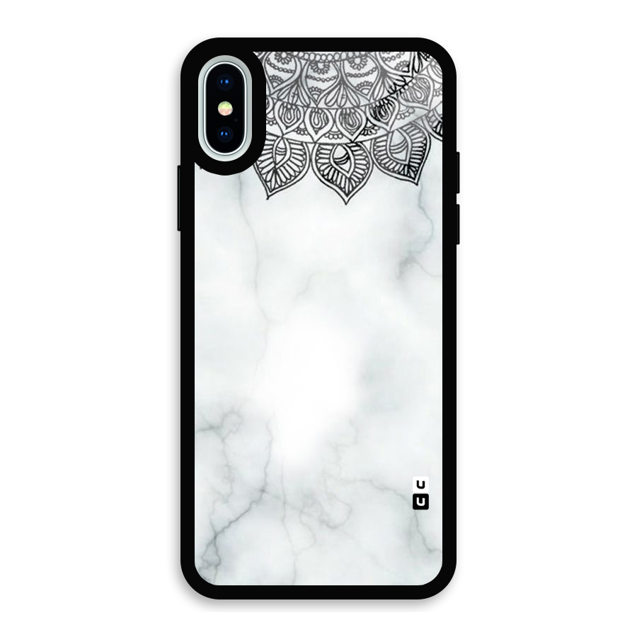 Exotic Marble Pattern Glass Back Case for iPhone XS