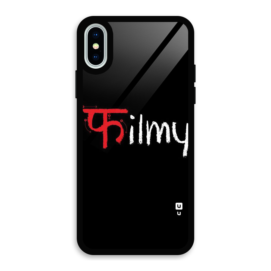 Filmy Glass Back Case for iPhone XS