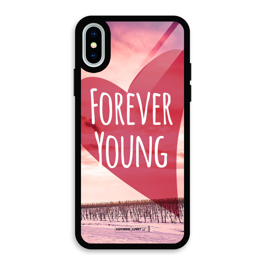 Forever Young Glass Back Case for iPhone XS