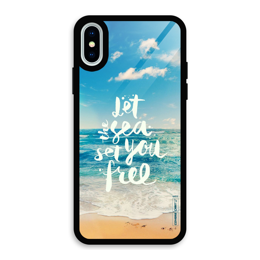 Free Sea Glass Back Case for iPhone XS