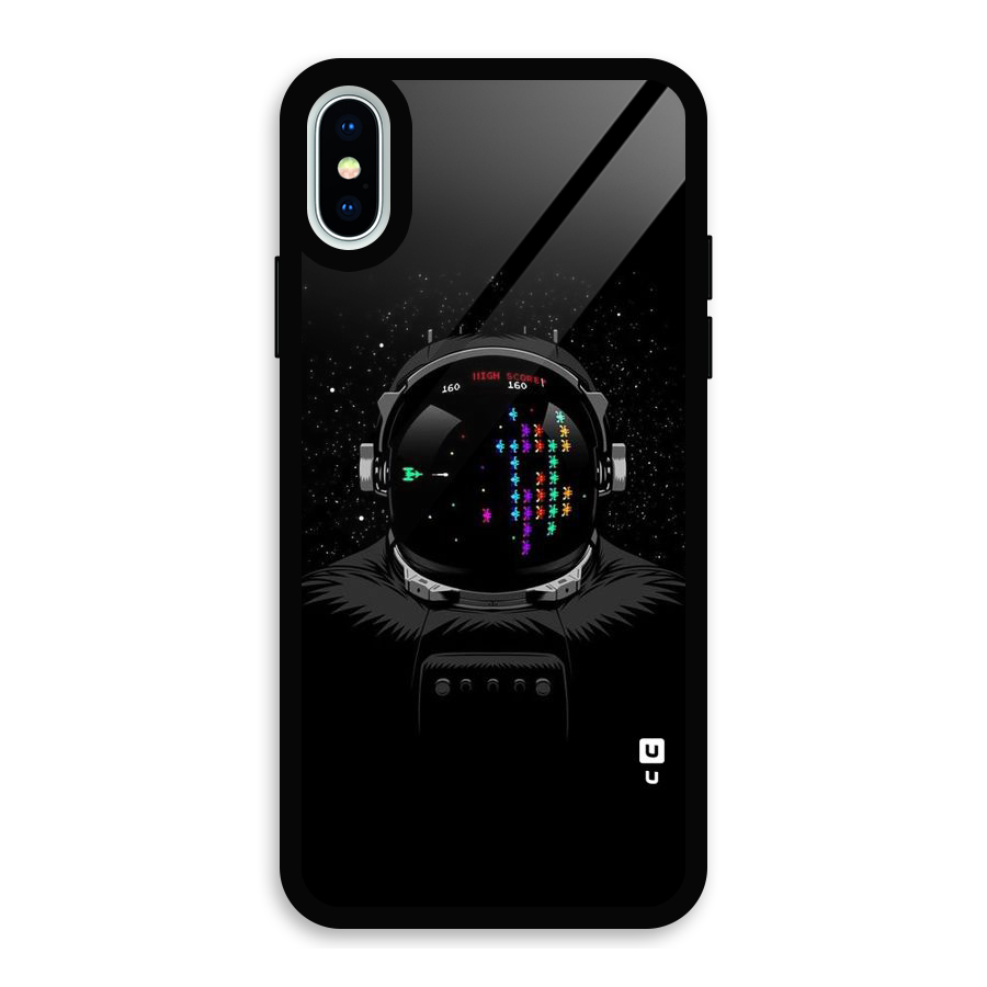 Gamer Head Glass Back Case for iPhone XS