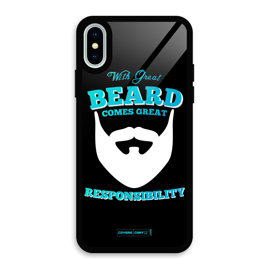 Great Beard Glass Back Case for iPhone XS
