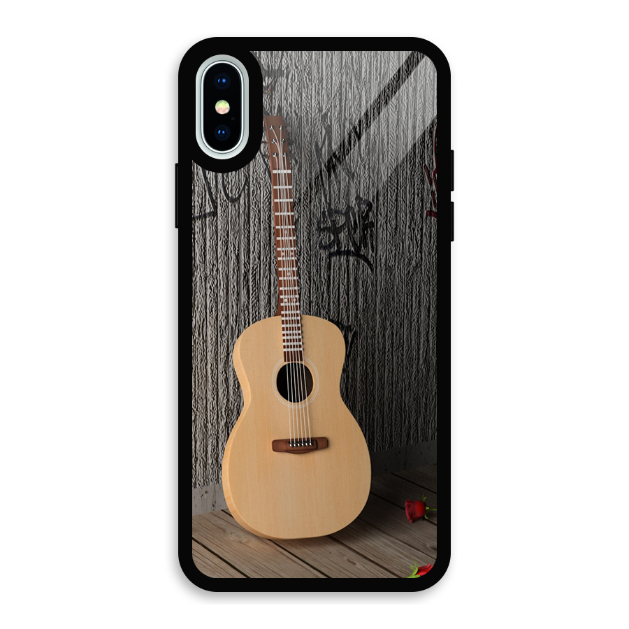 Guitar Classic Glass Back Case for iPhone XS