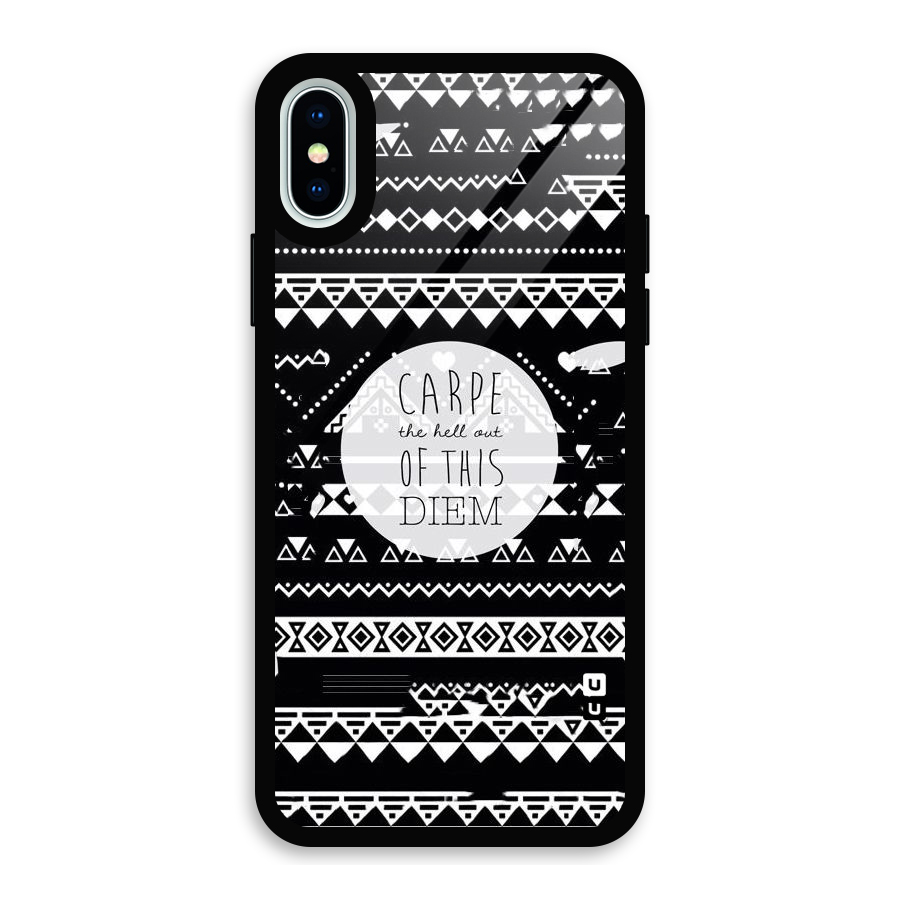 Hell Diem Glass Back Case for iPhone XS