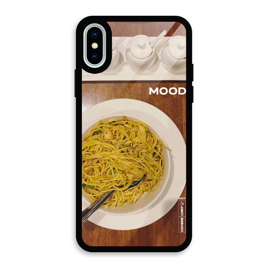 Hogging Mood Glass Back Case for iPhone XS
