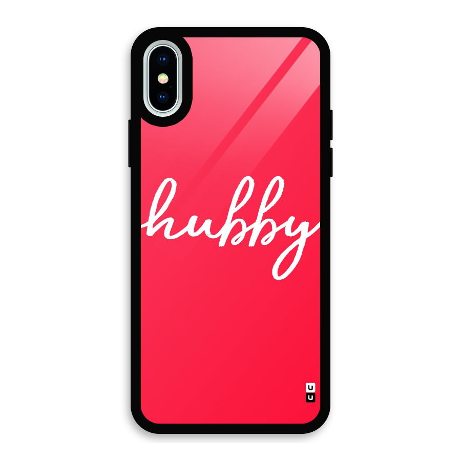 Hubby Glass Back Case for iPhone XS