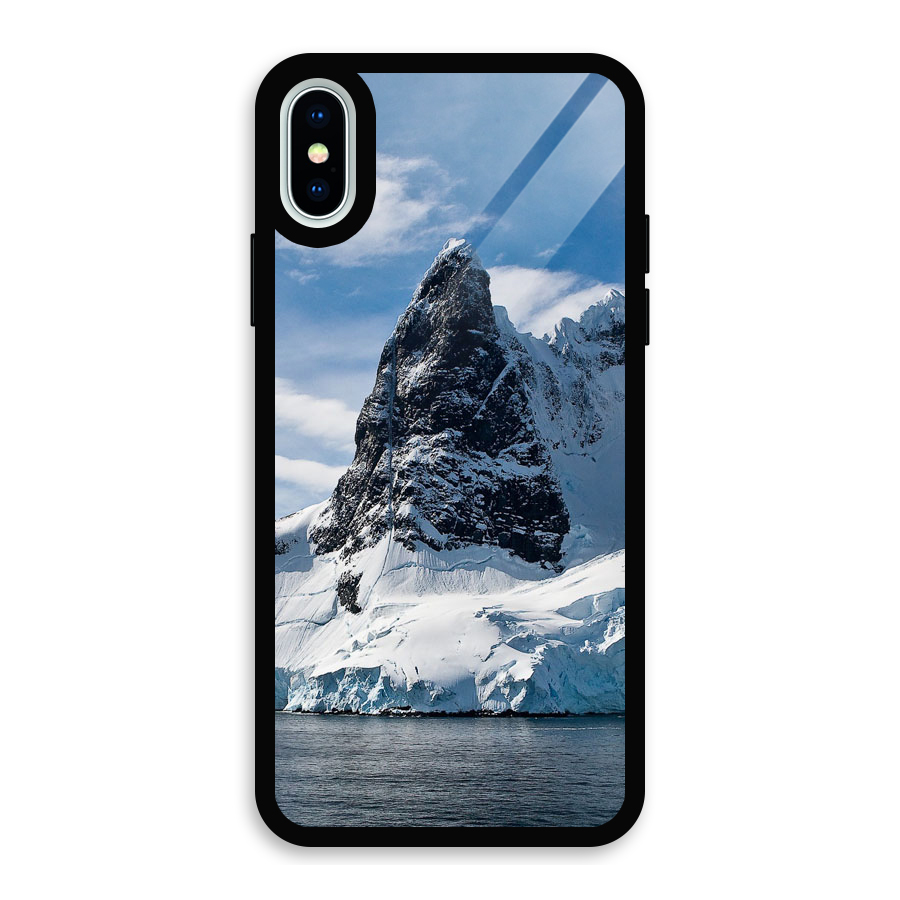 Ice Mountains Glass Back Case for iPhone XS