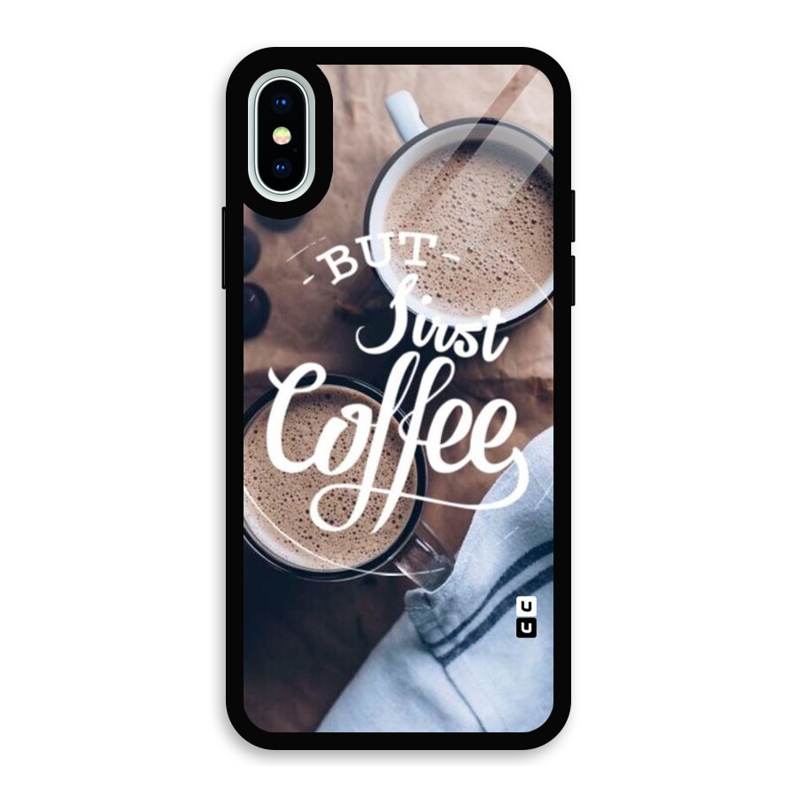 Just Coffee Glass Back Case for iPhone XS