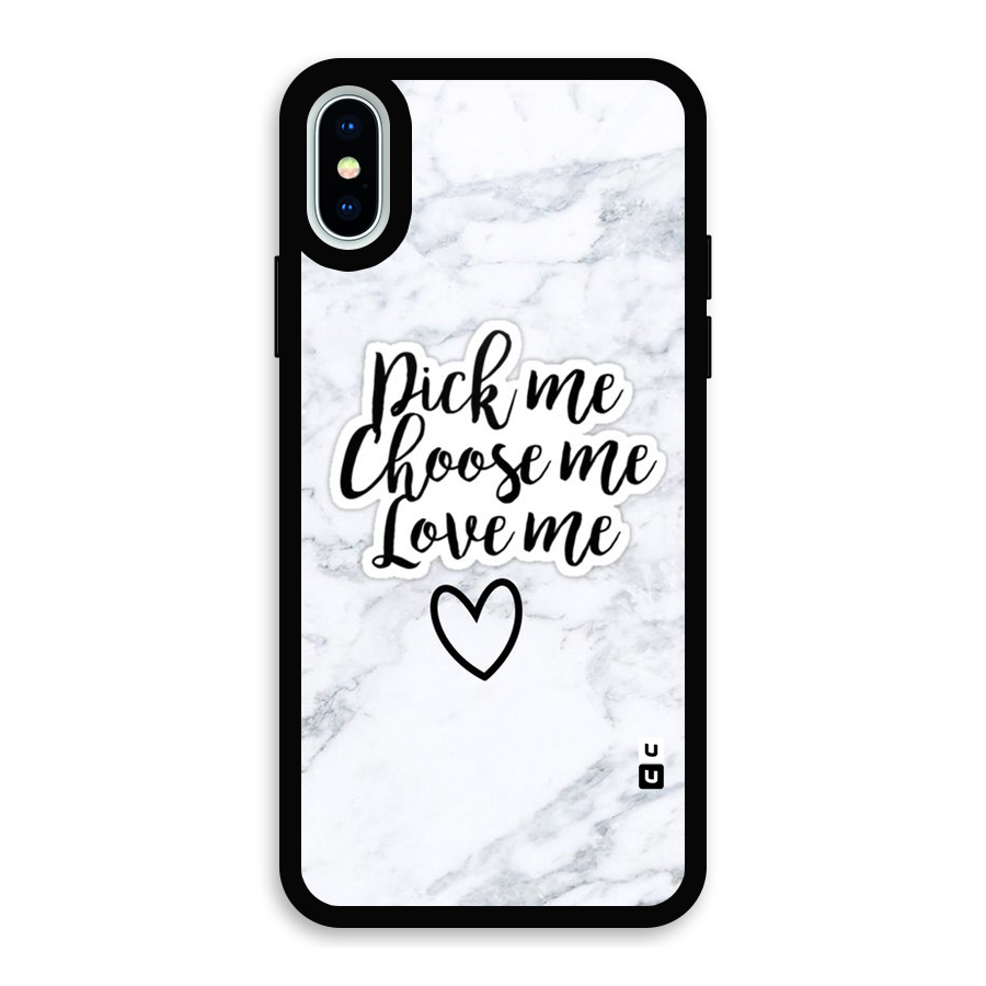 Just Me Glass Back Case for iPhone XS