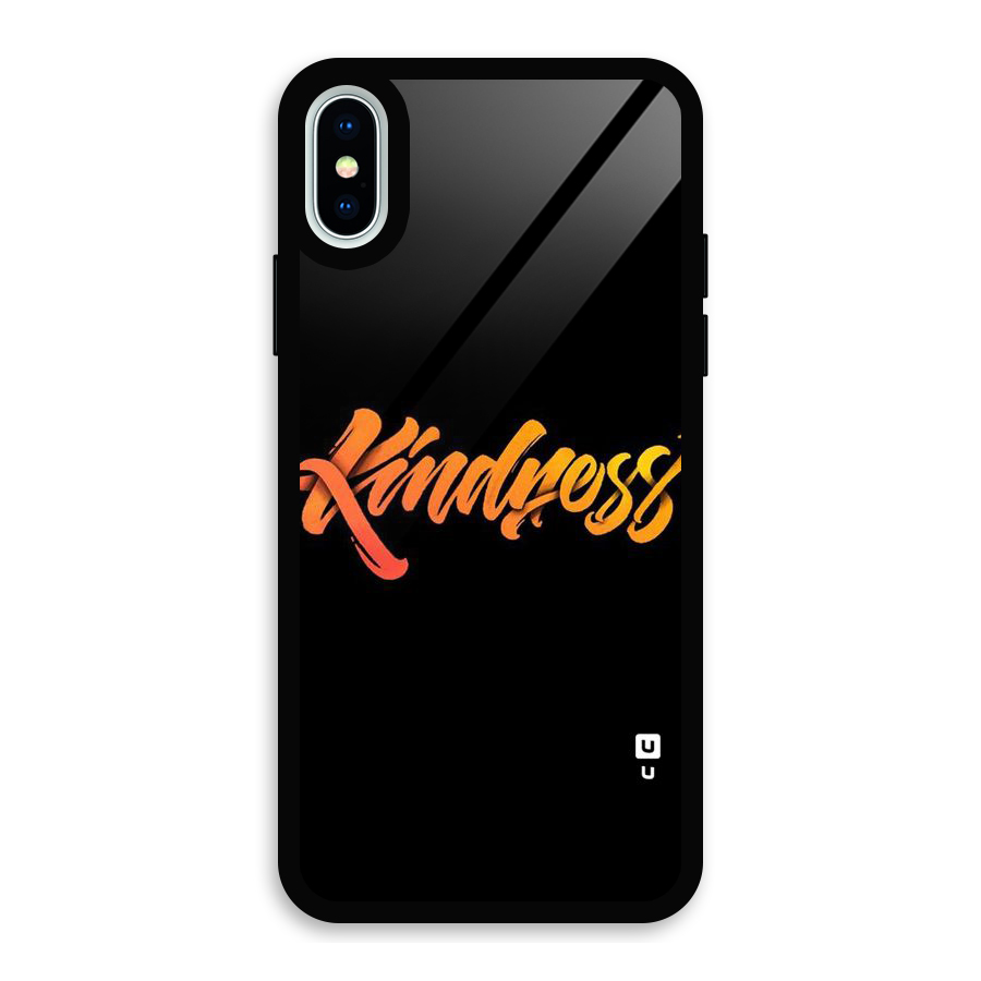 Kindness Glass Back Case for iPhone XS
