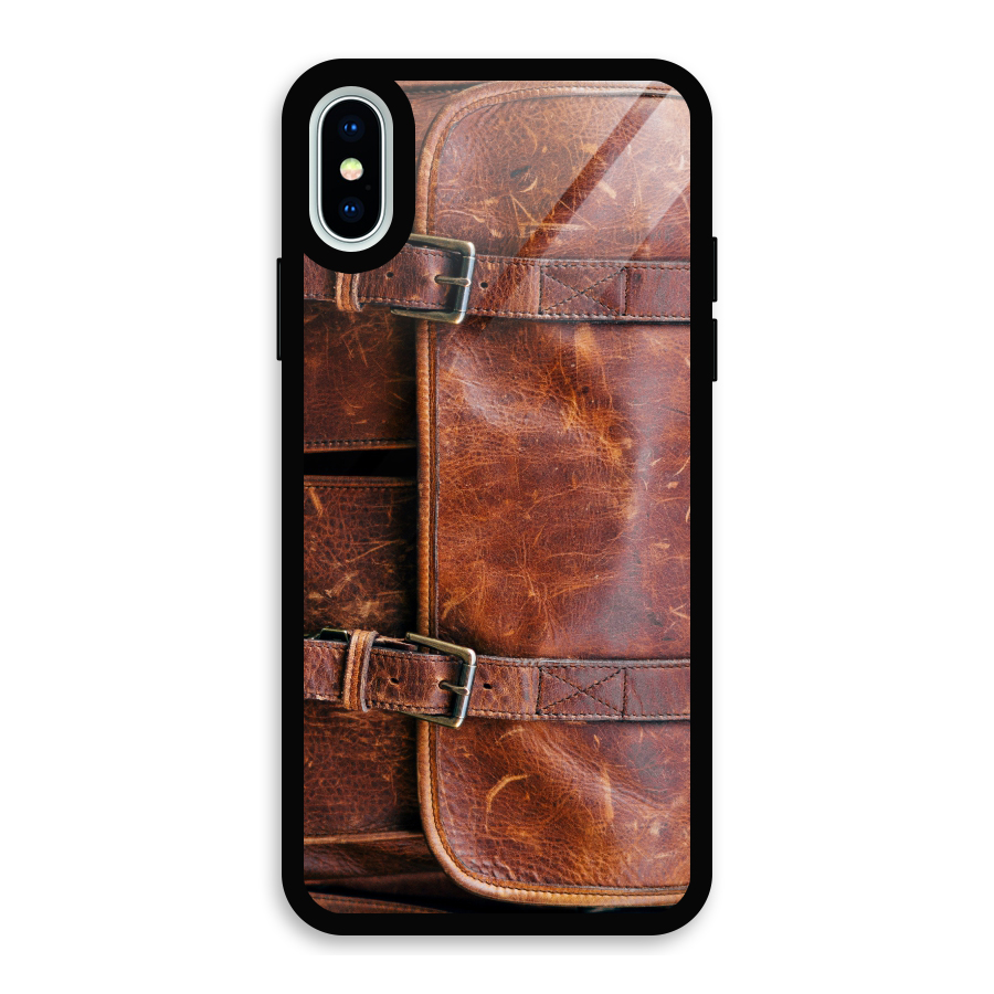 Bag Design (Printed) Glass Back Case for iPhone XS