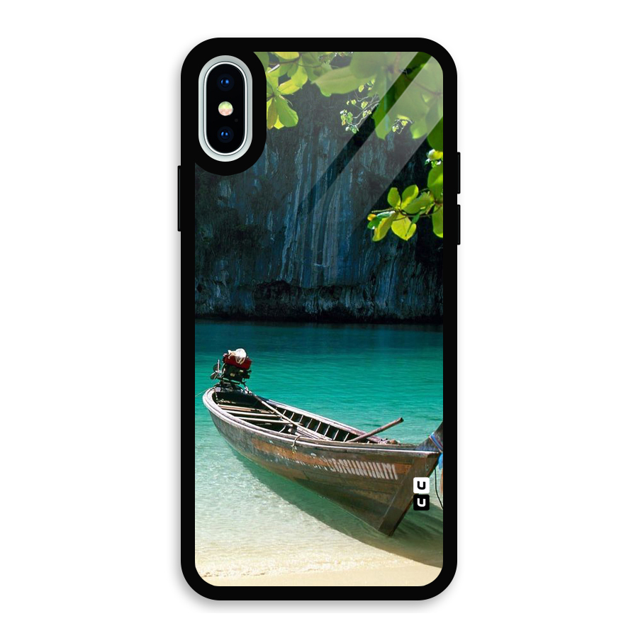 Lets Cross Over Glass Back Case for iPhone XS